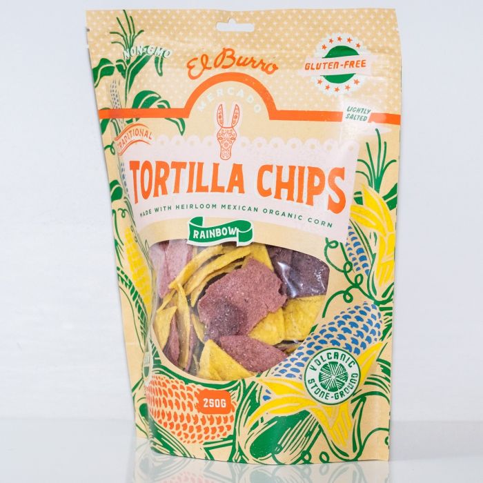 El Burro Mixed Heirloom Tortilla Chips 250g