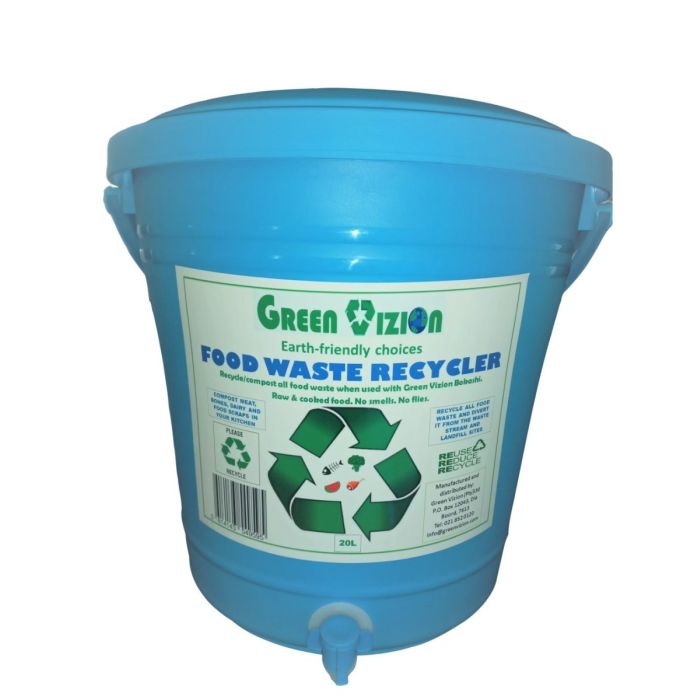 Green Vizion Recycler Bin Composter Blue 20L