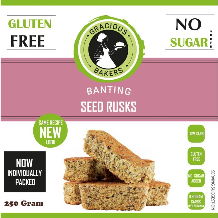 Gracious Bakers Banting Seed Rusks 250g