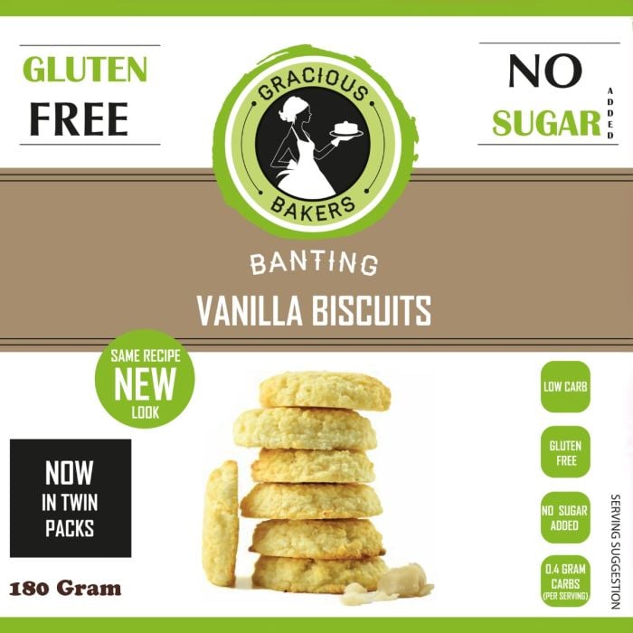 Gracious Bakers Banting Vanilla Biscuits 180g