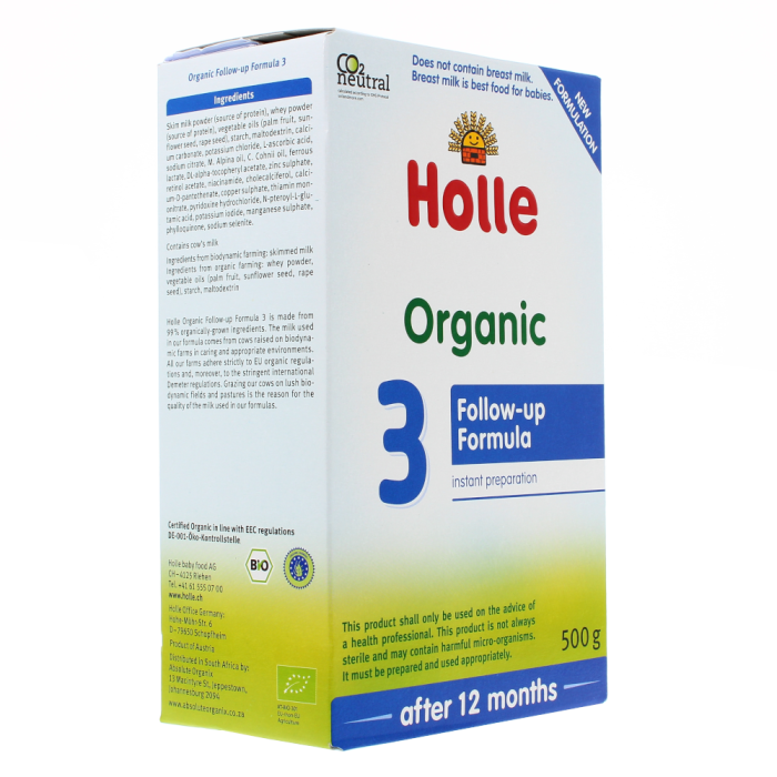 Holle Stage 3 Formula 500g NEW FORMULA WITH DHA 