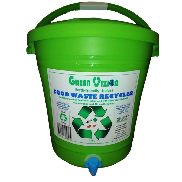 Green Vizion Recycler Bin Composter Green 20L