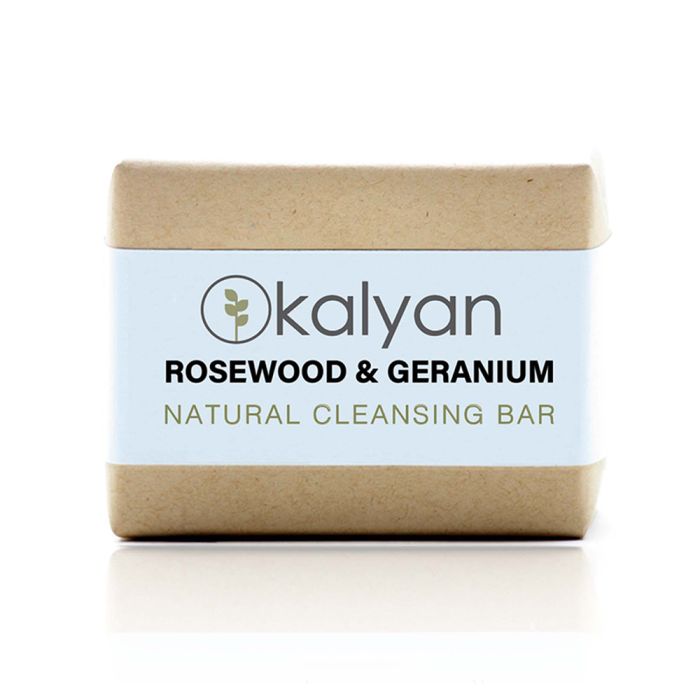 Kalyan Botanicals Rosewood & Geranium Cleansing Bar 200g