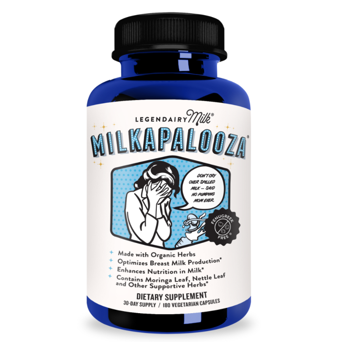 Legendairy Milk Milkapalooza Herbal Lactation Supplement 180s