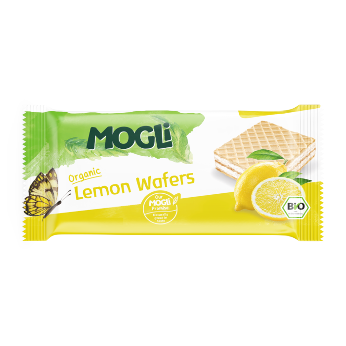 Mogli Organic Lemon Wafers 15g