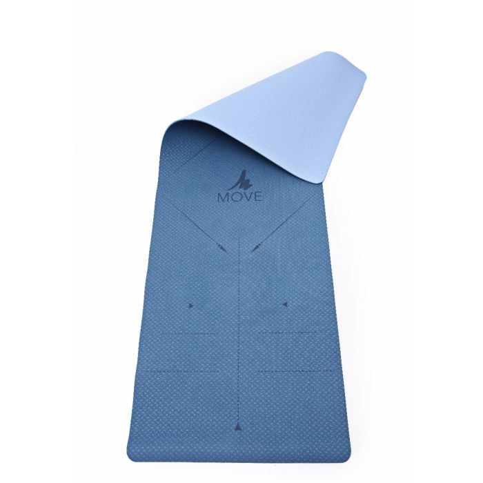 MOVE Alignment Yoga Mat Indigo Blue 6mm