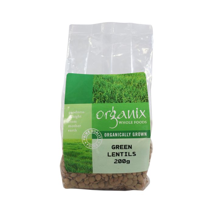 Organic Green Lentils 200g