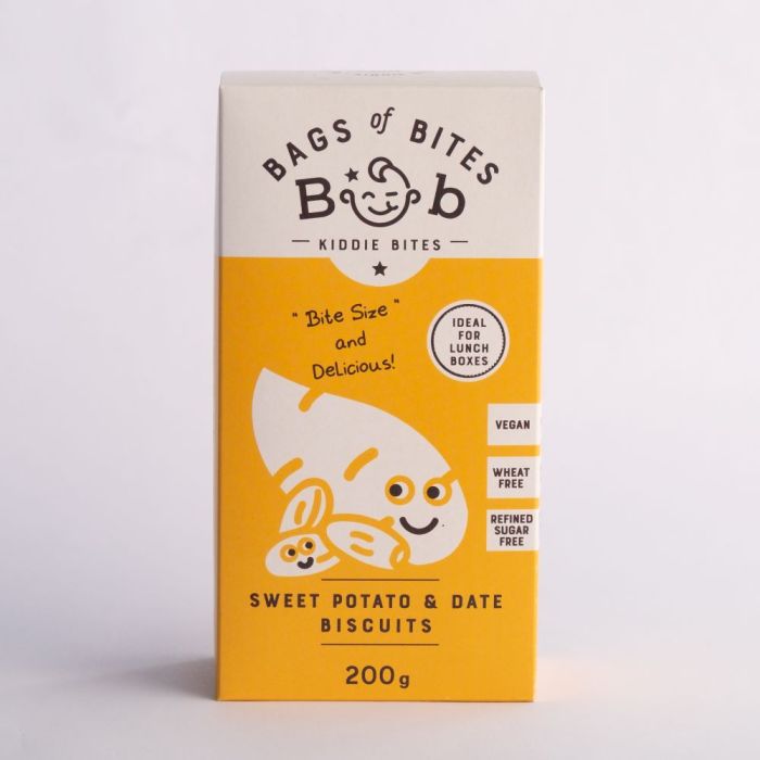 Bags Of Bites - Kiddies Biscuits Sweet Potato & Date 200g