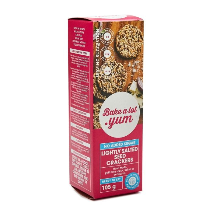 Bake A Lot Dot Yum - Seed Crackers Salted 105g