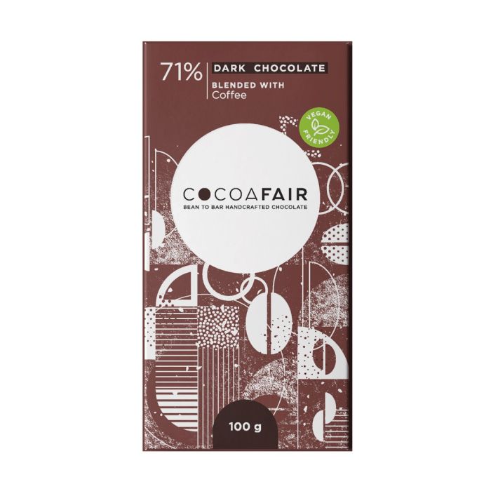 CocoaFair - 71% Dark Chocolate With Coffee 100g