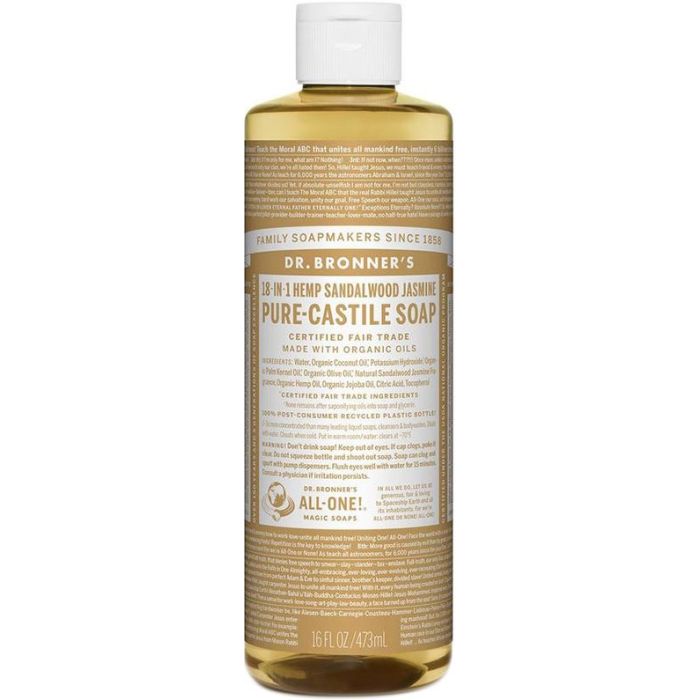 Dr Bronner - Pure Castile Liquid Soap Sandalwood Jasmine  475ml