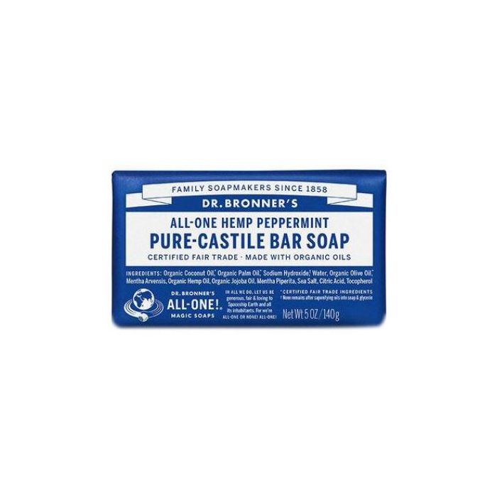 Dr Bronner - Pure Castile Soap Bar Peppermint 140g