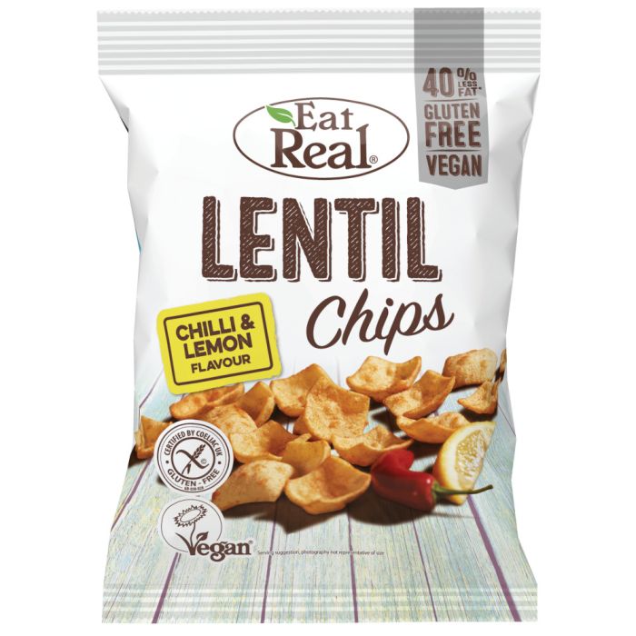 #Eat Real - Chips Lentil Chilli & Lemon 40g