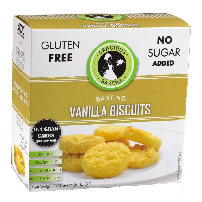 Gracious Bakers - Biscuits Vanilla banting 180g