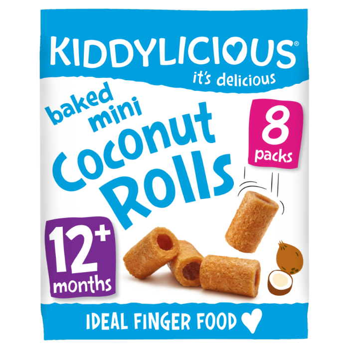 Kiddylicious - Coconut Rolls Mini 6x6.8g