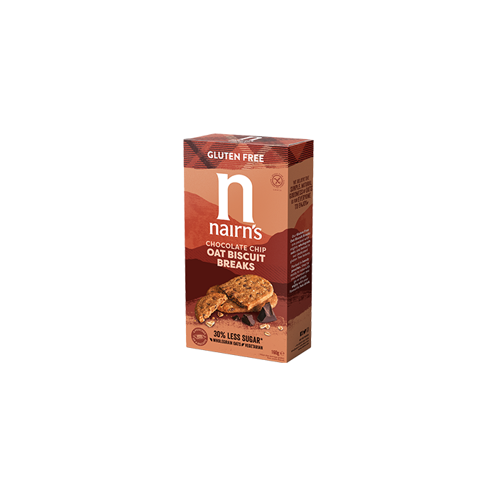 Nairns - Biscuit Breaks Oats & Chocolate Chips 160g