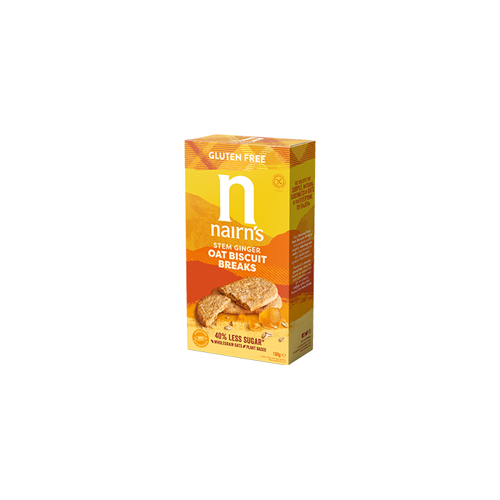 Nairns - Biscuit Breaks Oat & Stem Ginger 160g