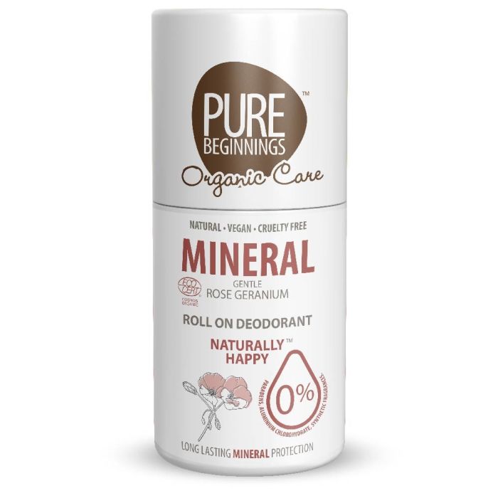 Pure Beginnings - Mineral Roll On Deodorant Rose Geranium 75ml