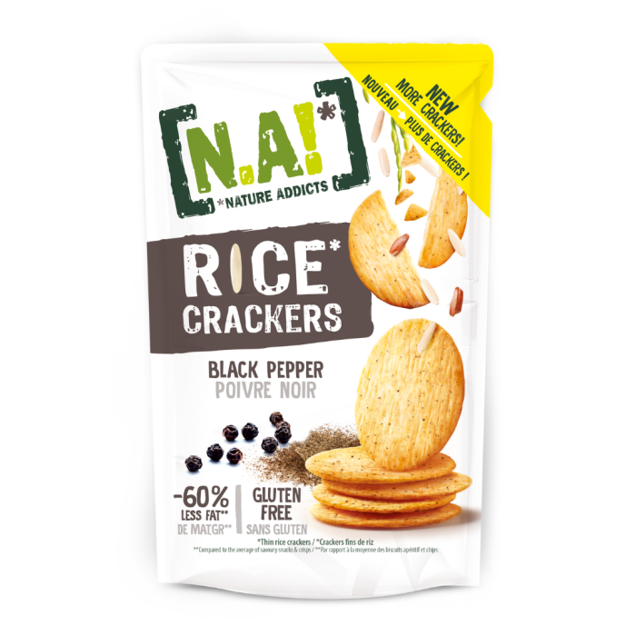 Nature Addicts - Rice Crackers Pepper 85g