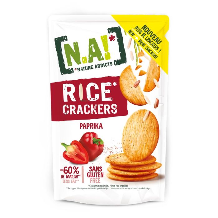 Nature Addicts - Rice Crackers Paprika  85g
