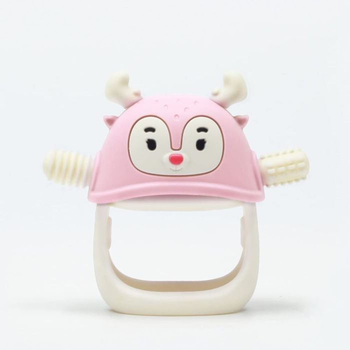 Smily Mia Reindeer Silicone Teether Pink