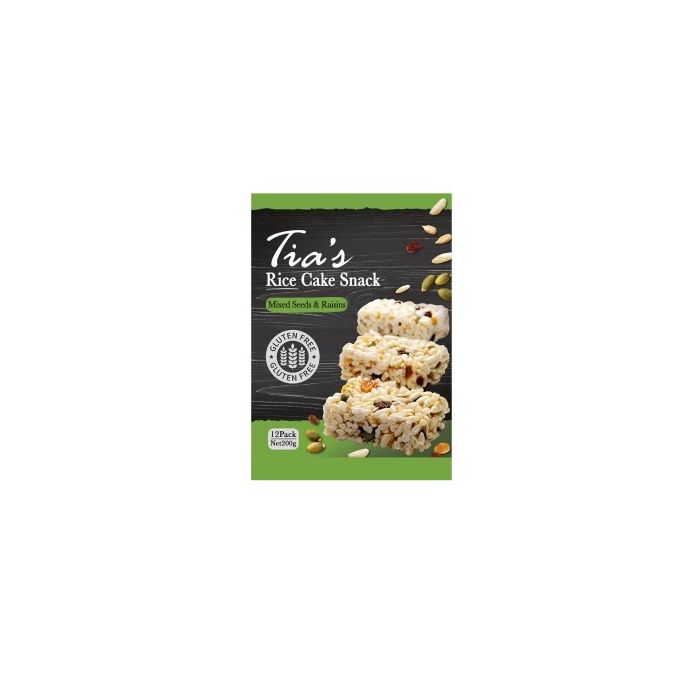 Tias Rice Cakes - Mixed Seeds and Raisins 240g