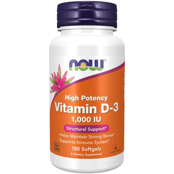 NOW Vitamin D3 1000iu 180s
