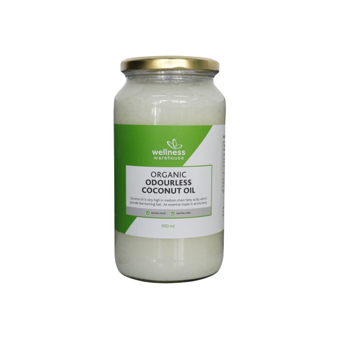 Wellness Organic Odourless Coconut Oil 950ml
