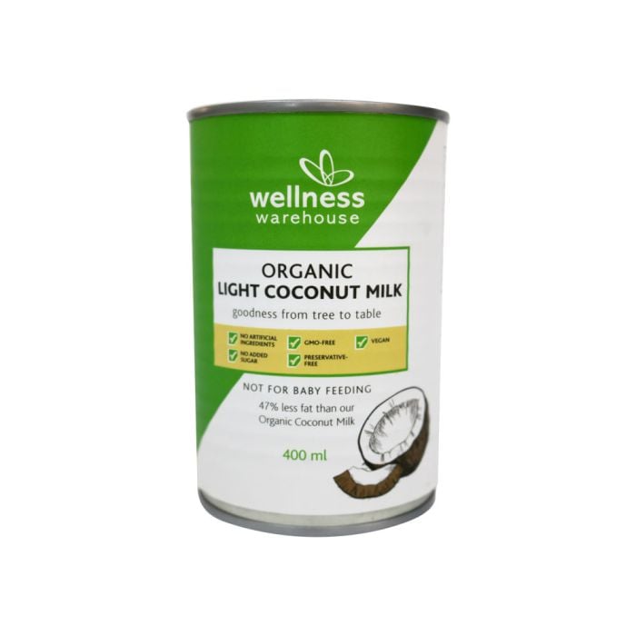 Wellness Organic Light Coconut Milk 400ml