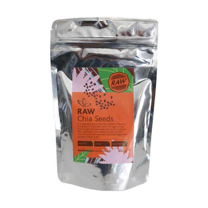 Wellness Organic Raw Chia Seeds 200g