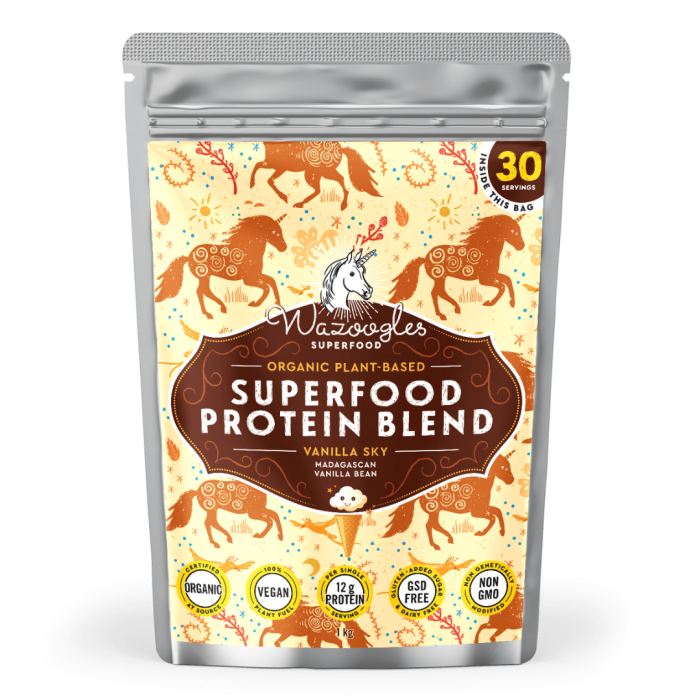 Wazoogles Vanilla Sky Superfood Protein Blend 1kg